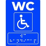 Placute braille wc persoane cu dizabilitati pentru nevazatori